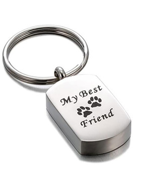 钛钢可打开男钥匙扣吊牌不掉色纪念亲人宠物动物骨灰盒吊坠防水