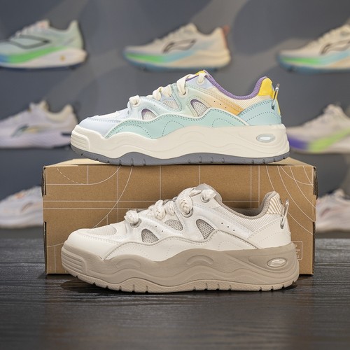 李宁系带女子板鞋低帮休闲鞋