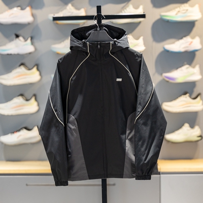 李宁运动风衣连帽防风休闲