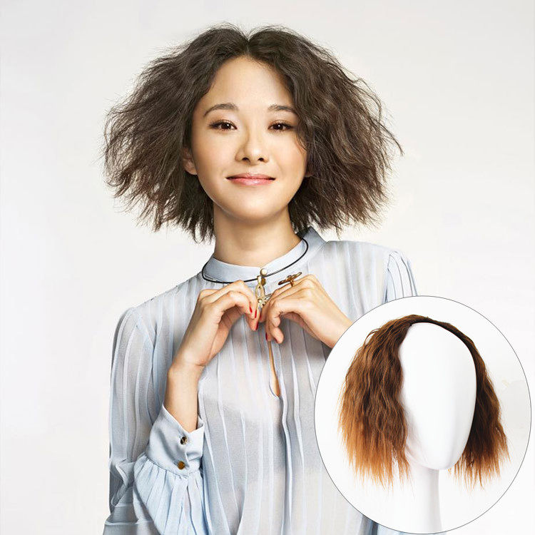 羊毛卷玉米烫蓬松垫发片假发补发两侧蓬松接长头发显多增加发卷发