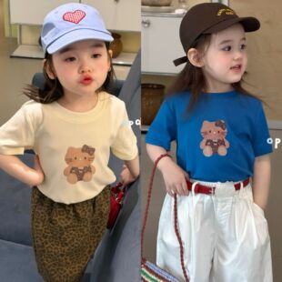 小熊短袖 2050女童2026春款 Opao