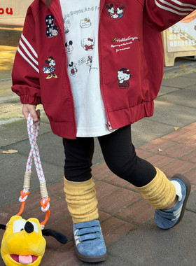 苏右 26秋 563143 女童卡通米尼刺绣瑜伽裤打底裤
