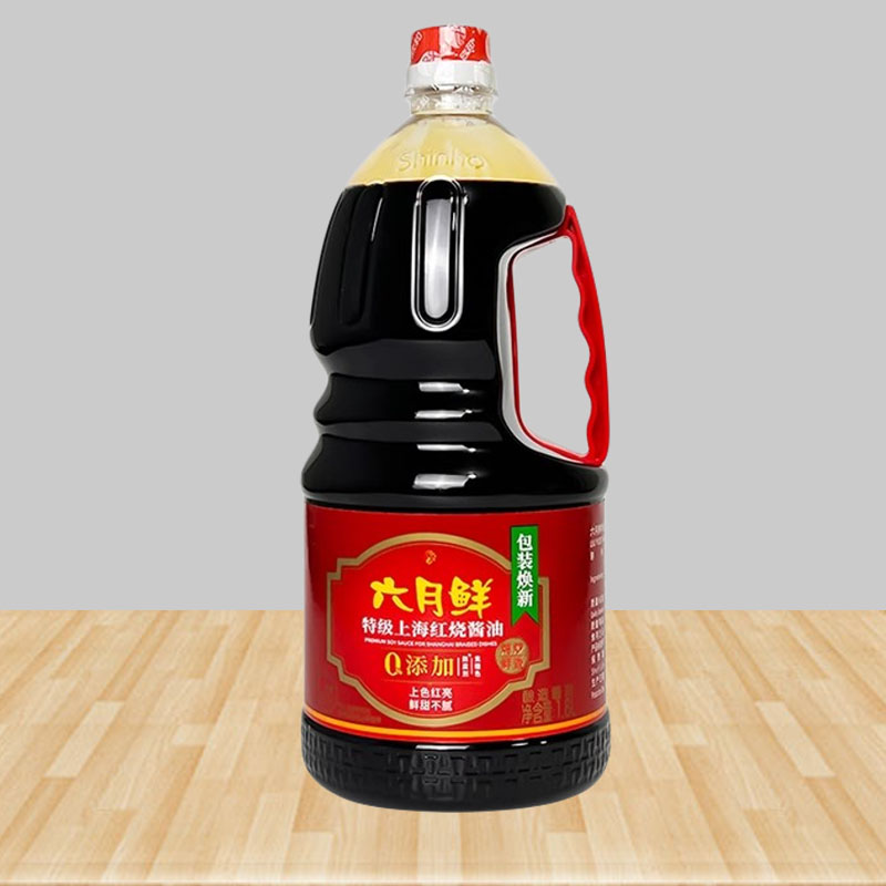 欣和六月鲜上海红烧酱油1.8L桶装老抽红烧肉烧菜卤味上色调味料