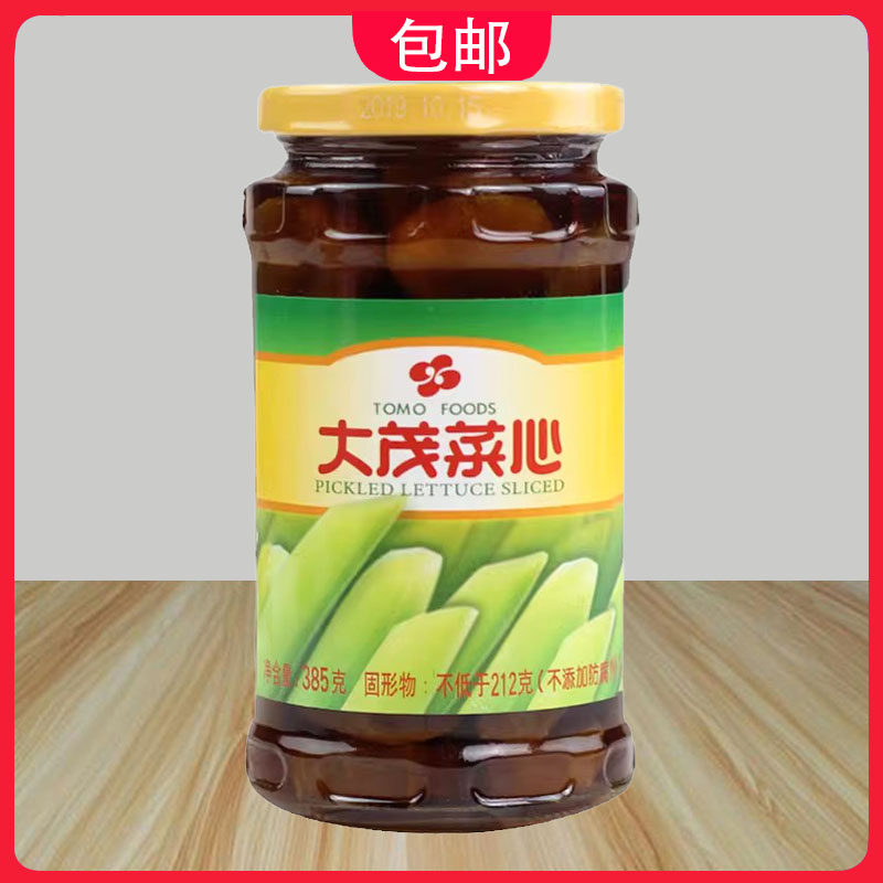 大茂菜心385g瓶即食莴笋菜酱菜佐餐小菜台湾风味冷盘凉拌菜下饭菜