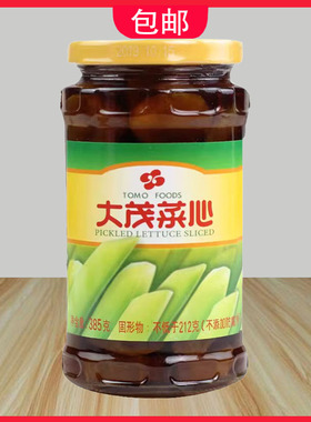 大茂菜心385g瓶即食莴笋菜酱菜佐餐小菜台湾风味冷盘凉拌菜下饭菜