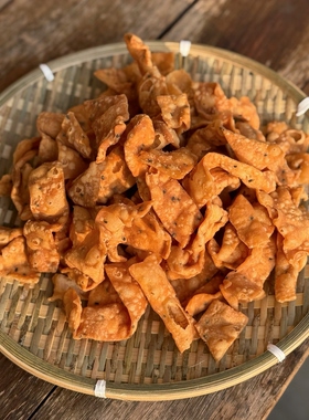 江西特产婺源麦脆咸条传统馓子小吃蛋散脆片麻叶芝麻手工老式糕点