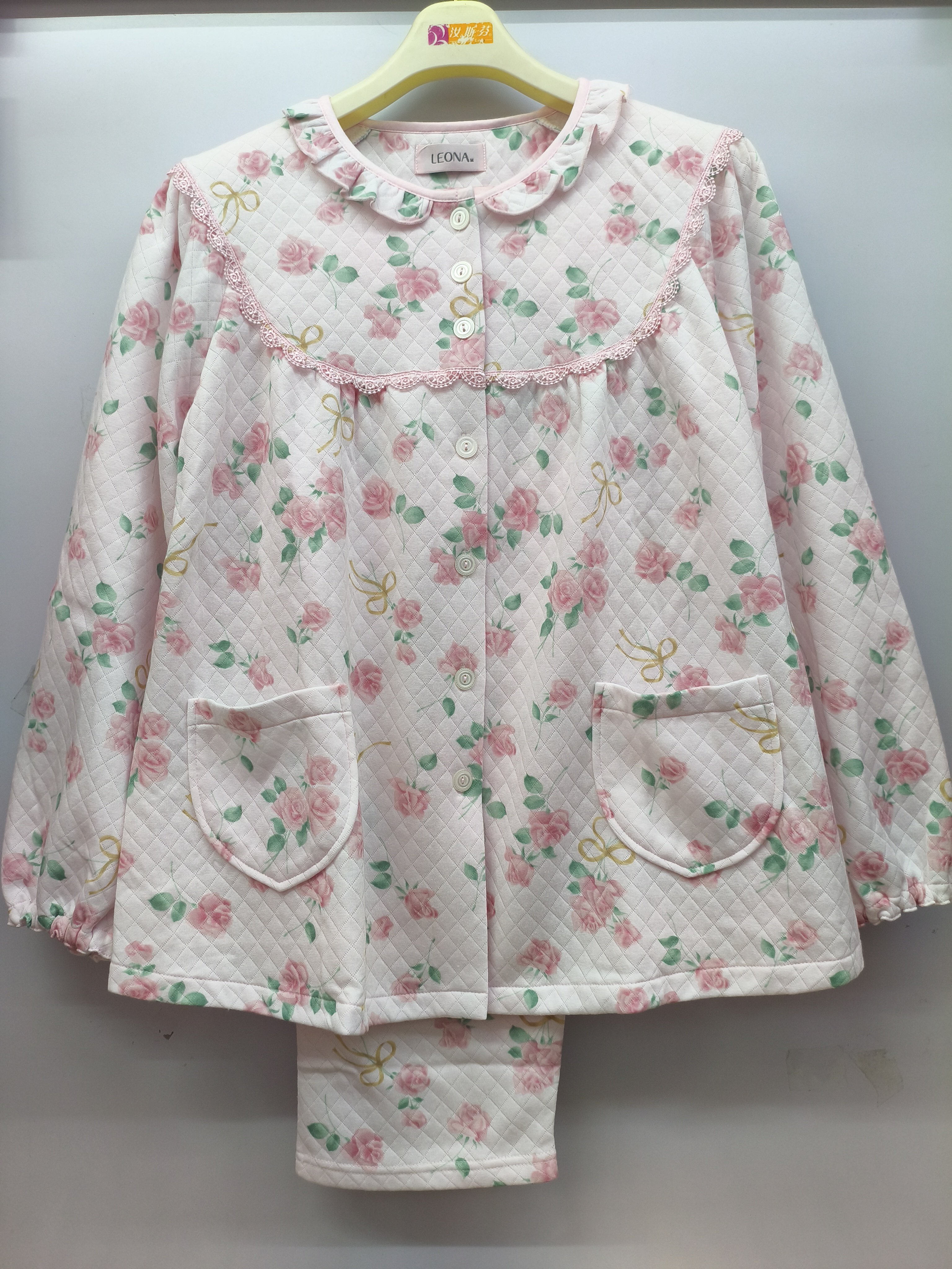 莉安娜香港品牌新款夹薄棉套装舒适保暖家居服长袖长裤1625462,女士内衣/男士内衣/家居服,睡衣/家居服套装,淘宝优惠券,粉丝福利购,淘宝优惠卷