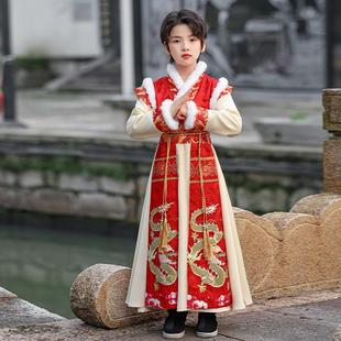 男童汉服新款拜年服飞鱼服蟒袍明制锦衣卫儿童龙袍古风高端汉服