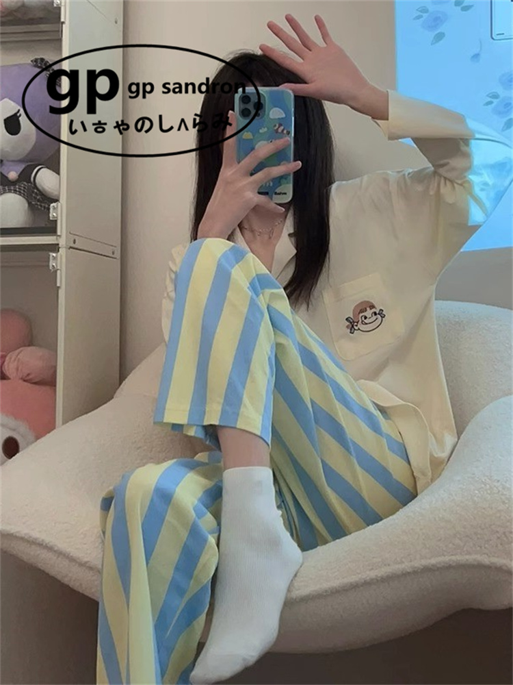 日本gp可爱睡衣女学生亲肤家居服