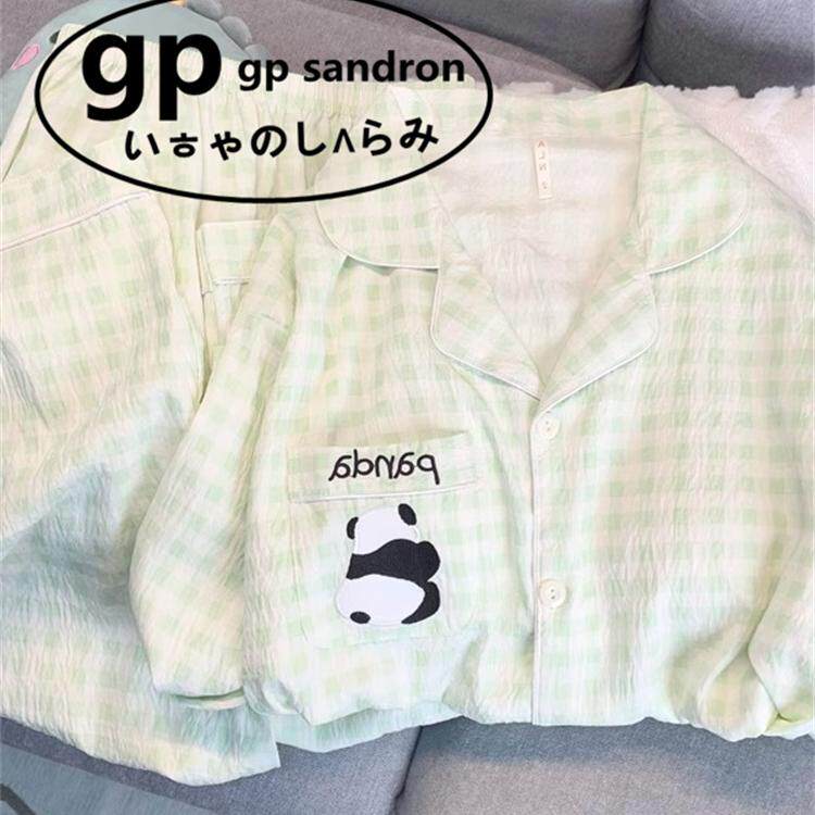 日本少女GP熊猫甜美云朵棉睡衣