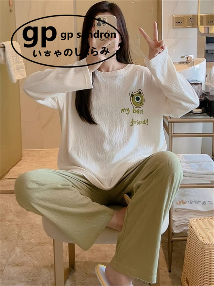 日本gp卡通睡衣女纯棉亲肤家居服