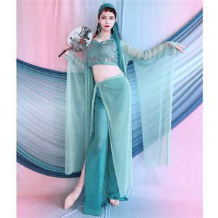 青蛇白蛇古风古典舞汉元素儿童表演出服上镜前世今生舞蹈服肚皮舞