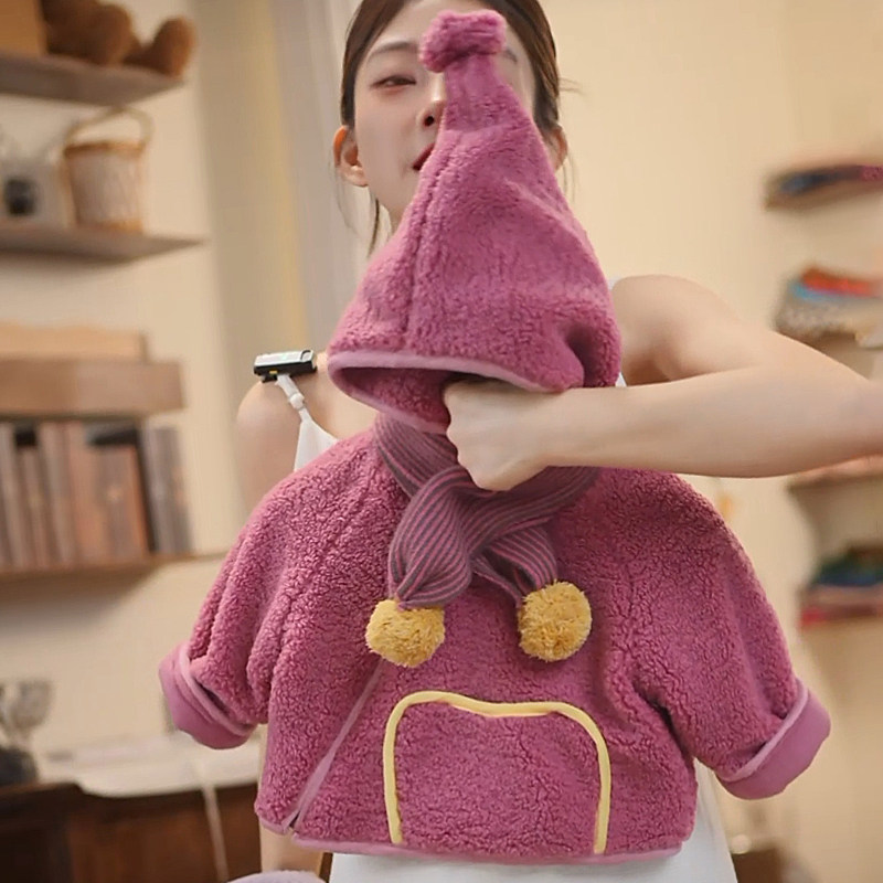 女童冬季加绒保暖棉衣外套女宝宝摇粒绒棉袄精灵帽儿童斜拉链棉服,童装/婴儿装/亲子装,普通外套,淘宝优惠券,粉丝福利购,淘宝优惠卷