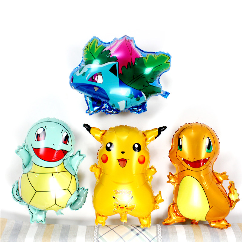 儿童卡通神奇宝贝铝膜气球皮卡丘Pokemon Go精灵宝可梦口袋氦气球