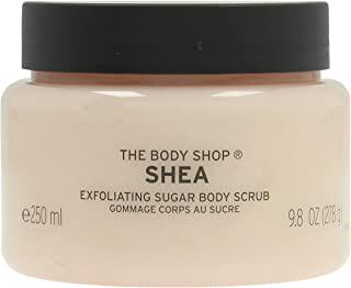 the body shop shea body scrub exfoliator - 250ml修身店she
