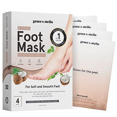 foot peel mask  4 pairs - dr.pedicure foot peeling mask for
