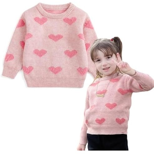 Curipeer Baby Sweater Solid Ruffle Basis Pullover Sweater Tu