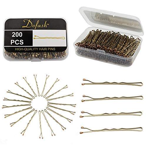 dofash wavy bobby pins bulk blonde hairpins large package fo