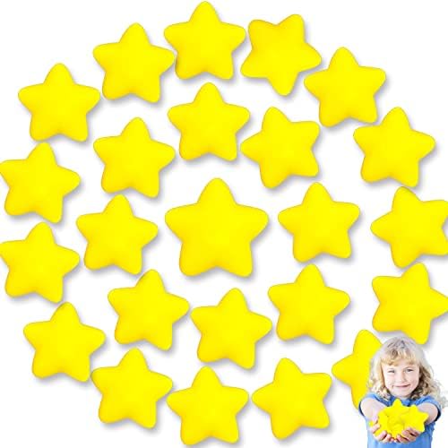 24 Pieces Star Stress Balls Mini Star Foam Squeeze Ball Yell 文具电教/文化用品/商务用品 文创/手作/文化用品 原图主图