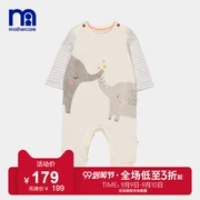 Mothercare British babyiesies sơ sinh mới romper chân dài tay - Áo liền quần