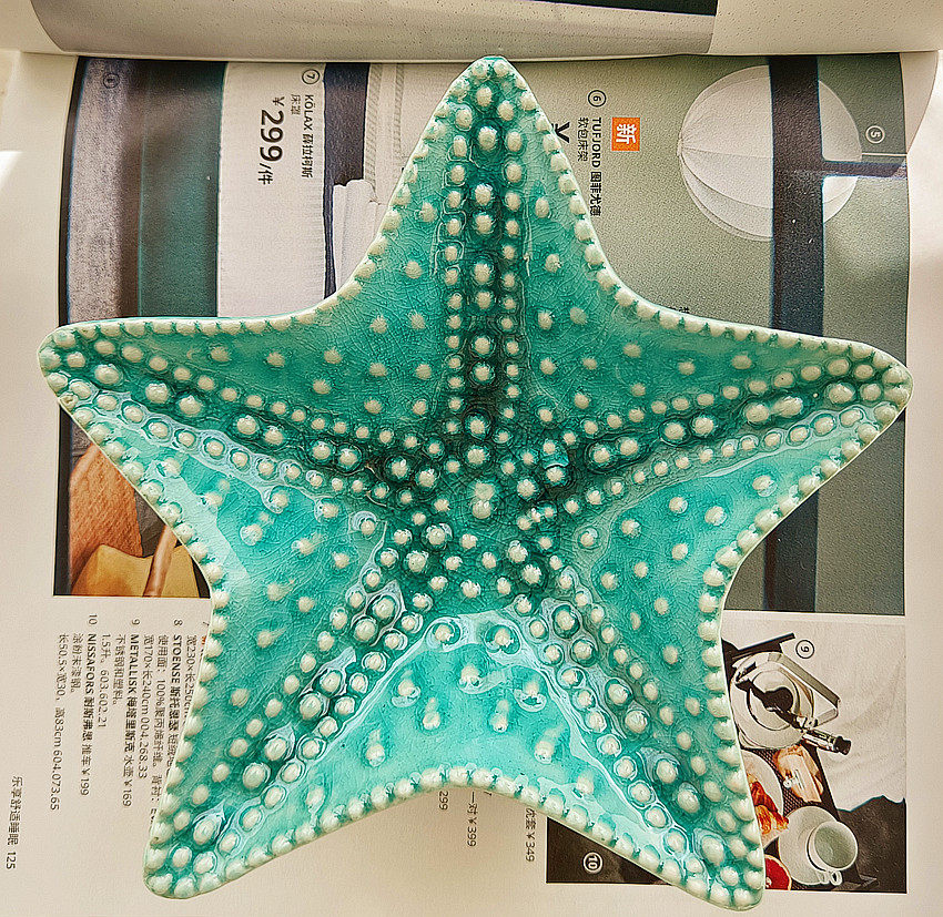 童趣泰式海星收纳盘首饰盘钥匙盘陶瓷收纳盒简约家居摆件装饰