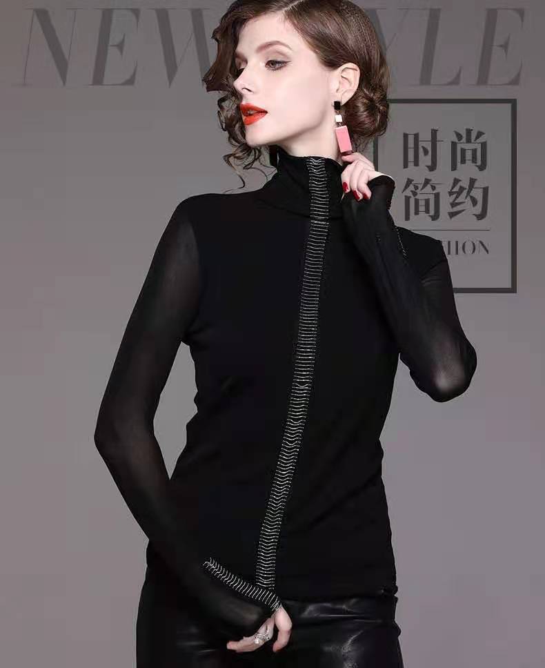 梦娅姿女装正品19776韩国金丝绒不倒绒小衫打底上衣气质时尚经典