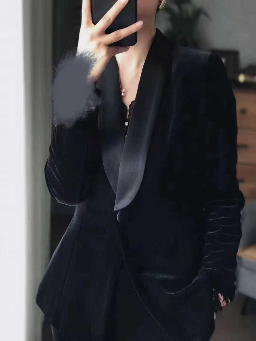 梦娅姿妃达专柜正品22815韩国不倒绒金丝绒西服西装上衣女外套