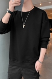 新款秋冬店主风纯色大码时尚男女款圆领卫衣XZ1415-2#W5500#P28，男装卫衣，星座301D-4(原星座1004-4）