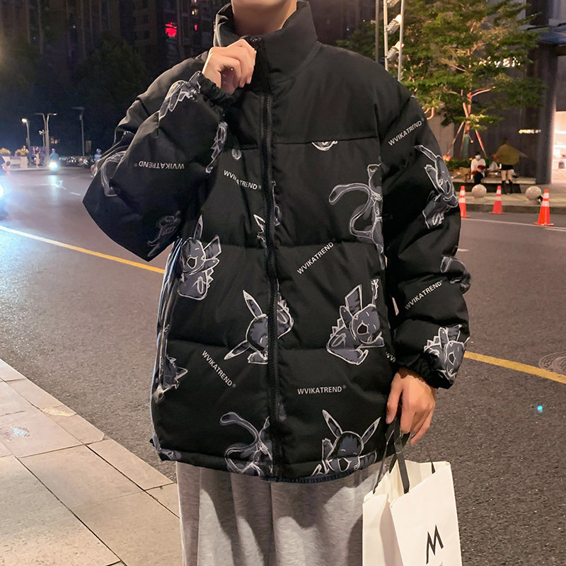现货主推款时尚连帽男女同款刺绣港风学生白鸭绒羽绒服R9011P150,男装羽绒服,星座301D-4(原星座1004-4）