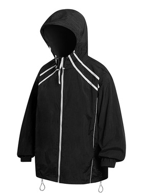 夏季防晒衣男女轻薄潮流青年情侣时尚复古休闲百搭连帽皮肤衣