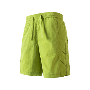 美式 高级感褶皱透气弹力五分裤 宽松半截 男士 防泼水沙滩梭织短裤