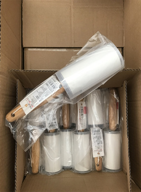 一粘干净~出日本 滚筒可撕式 粘毛粘尘粘灰器 粘毛滚 可替换卷纸