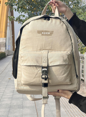 超值得~！外网350+美刀 出口日韩原单外贸帆布休闲个性时尚双肩包