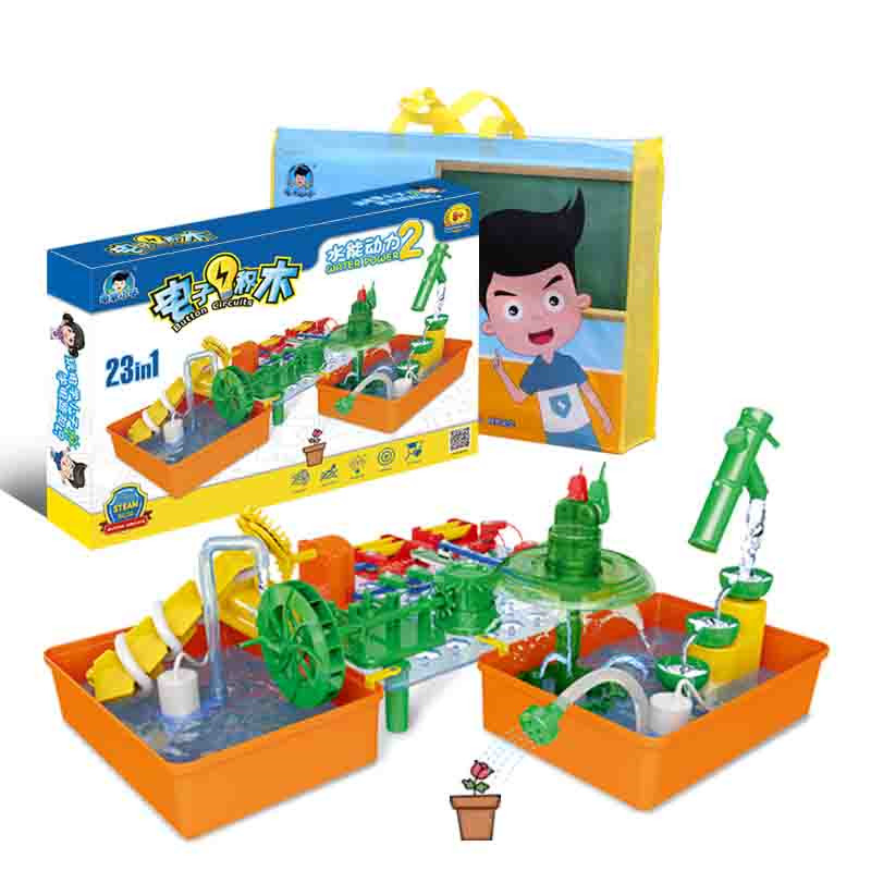 电学小子礼物品水能石磨科学实验
