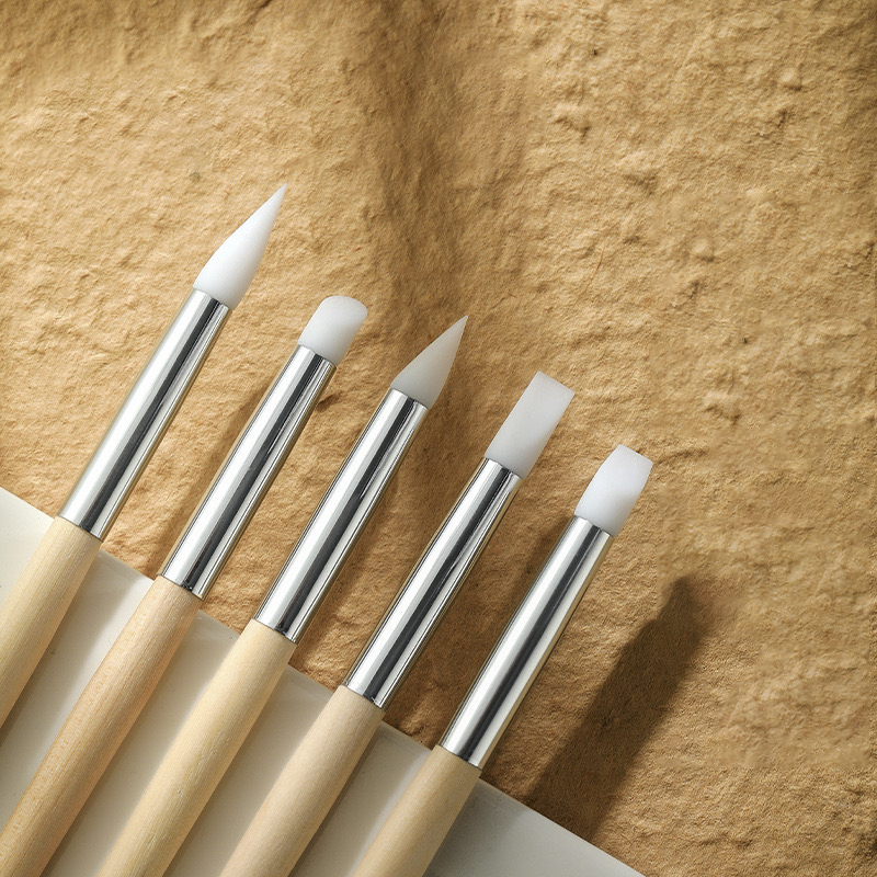 留白液硅胶笔水彩勾线油画