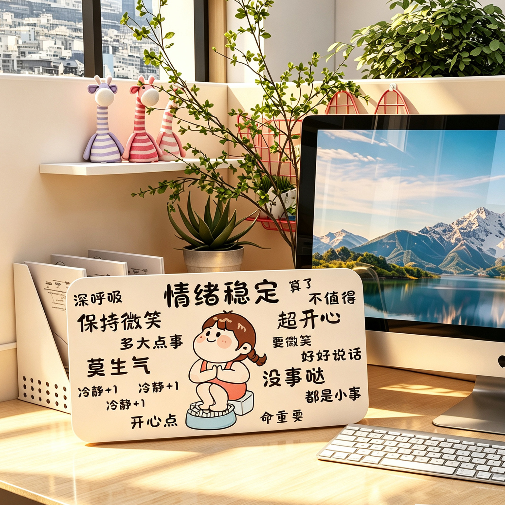 80饰家情绪稳定防水墙贴可移除