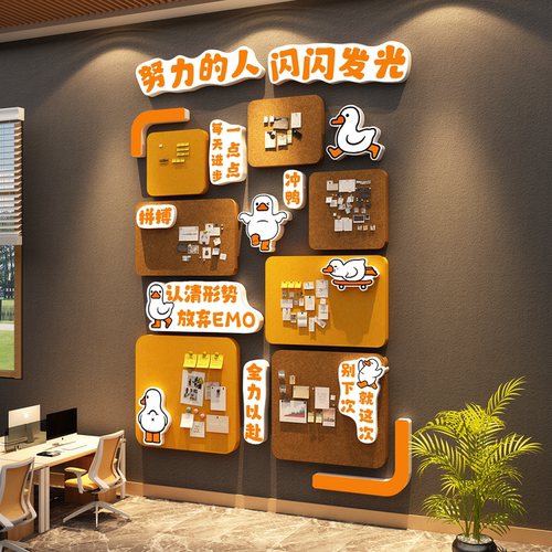 毛毡板优秀员工风采展示栏公司企业文化办公室照片墙面贴布置装饰