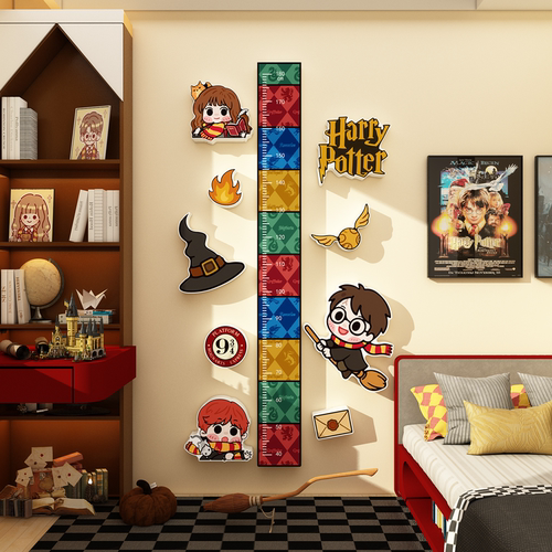 卡通3d立体身高墙贴纸卧室测量儿童身高尺墙面装饰房间布置雪弗板