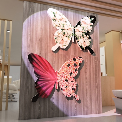 美容院装饰品房间氛围布置网红美理发店打卡拍照区形象墙面高级感