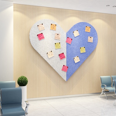 医院墙面走廊毛毡板墙面装饰
