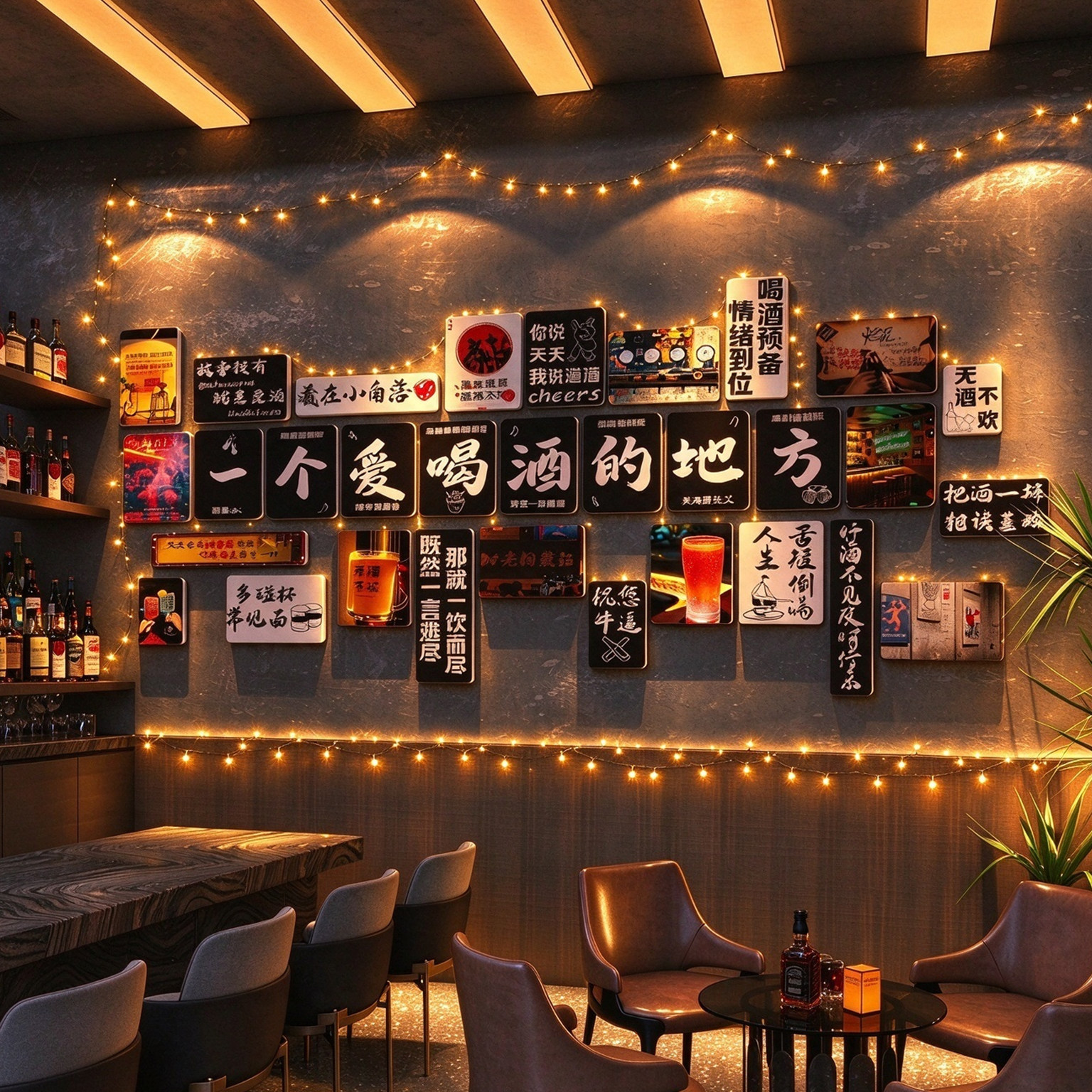 网红打卡民谣清吧酒馆墙贴烧烤店