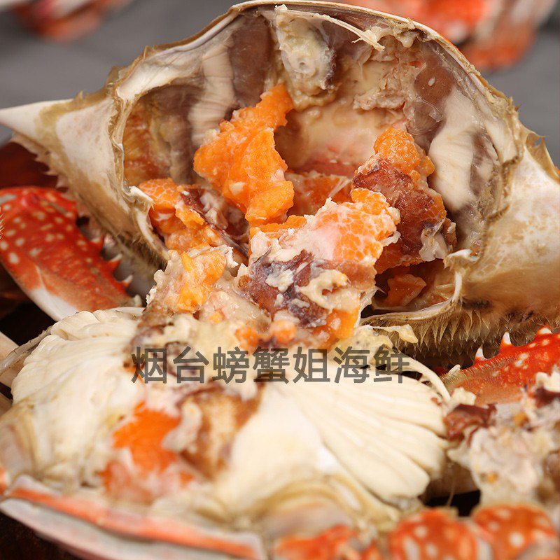 【保鲜不保活】莱州冰鲜梭子蟹大母蟹全母蟹海蟹飞蟹螃蟹红膏蟹
