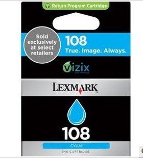 【原装】lexmark利盟108号墨盒蓝色308 S408 S409 P208 P209