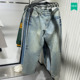 秋冬新品 男装 水洗做旧长裤 柜329 多色选宽松直筒牛仔裤 4048400