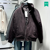 冬季 新款 美式 柜549 休闲立领宽松绒面夹棉夹克厚外套6318303 700