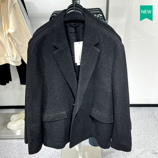毛呢外套9621785 柜859 羊毛混纺宽松休闲西装 男装 800 秋冬新款