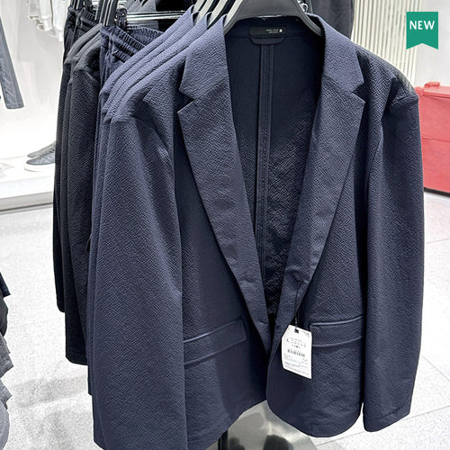 ZA男装泡泡纱薄款西装外套