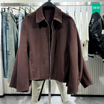西班牙单！春季宽松羊毛呢外套