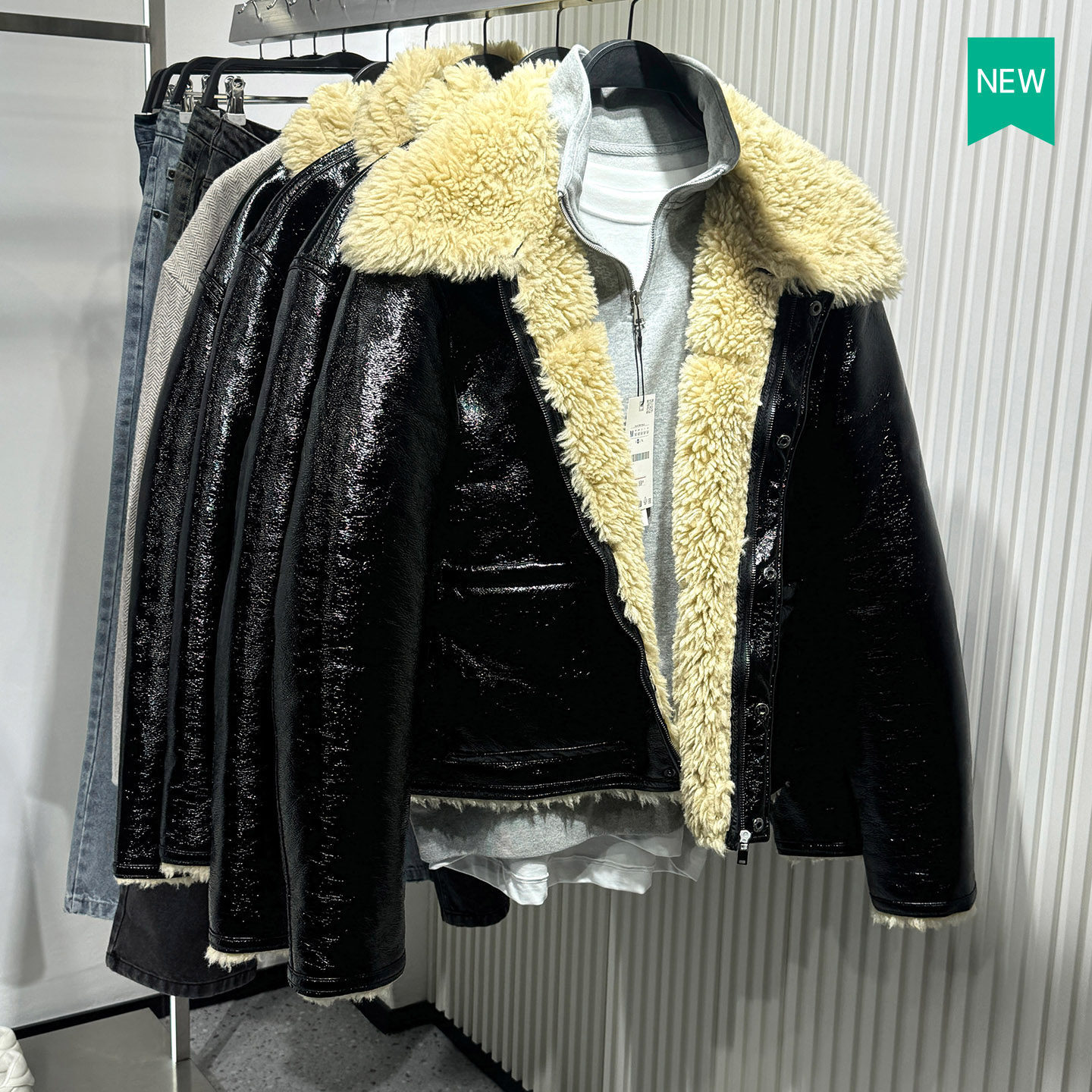 柜999！冬季新品男装宽松双面皮革效果夹克加绒厚外套3548301 800,男装,夹克,淘宝优惠券,粉丝福利购,淘宝优惠卷