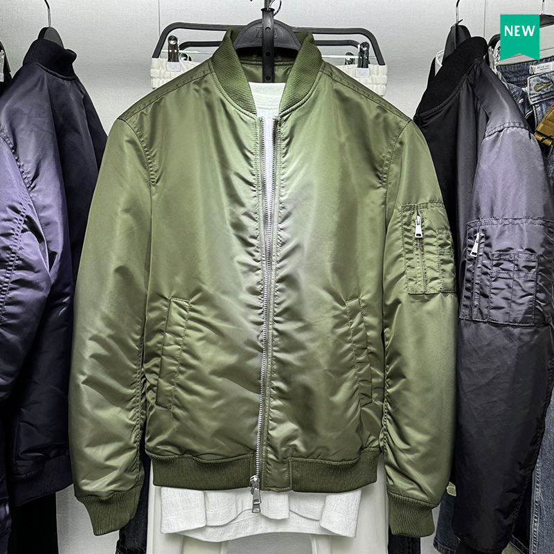 ZA男装薄棉棉衣秋冬直筒版型